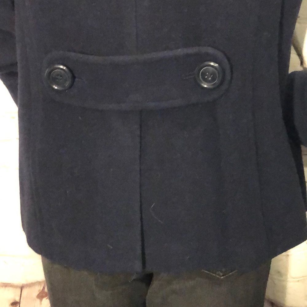 American Eagle Outfitters AEO Navy Blue Peacoat Quilted Lining Medium M - Picture 6 of 11